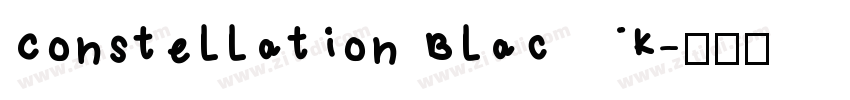 Constellation Black字体转换